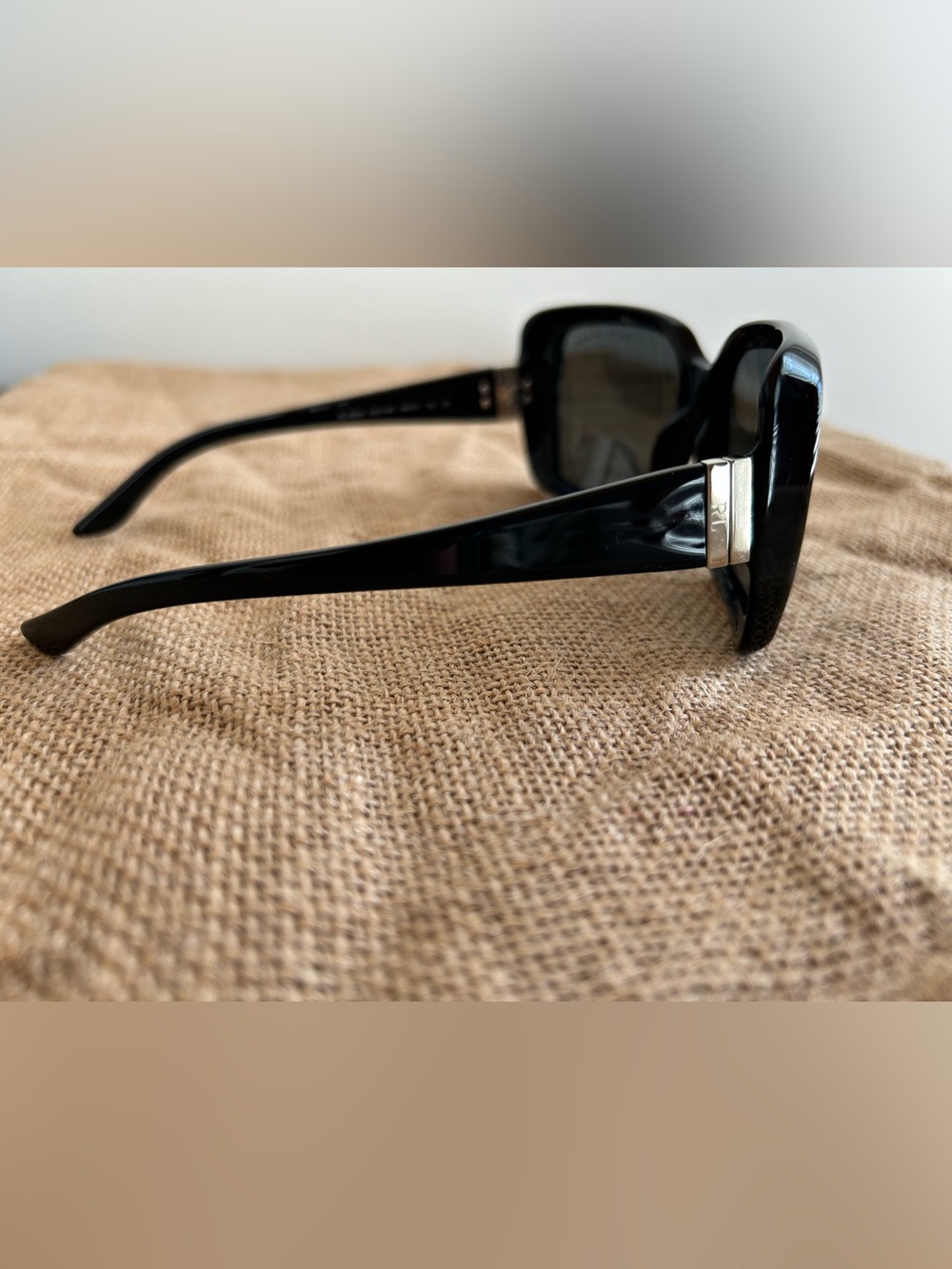 Ralph Lauren Black Oversized Square Sunglasses - Picture 3 of 8